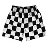 Checkerboard 2.5 Inches Black and White Soccer Shorts Made In USA by Tribe Lacrosse