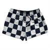 Checkerboard 2.5 Inches Blue Navy and White 2.5" Swim Shorts Made in USA by Tribe Lacrosse