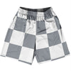 Checkerboard 5 Inches Grey Dark and White Basketball Practice Shorts Made In USA by Tribe Lacrosse