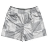Checkerboard 5 Inches Grey Medium and White Rugby Shorts Made In USA by Tribe Lacrosse