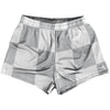 Checkerboard 5 Inches Grey Medium and White Womens & Girls Sport Shorts End Made In USA by Tribe Lacrosse