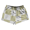 Checkerboard 5 Inches Vegas Gold and White 2.5" Swim Shorts Made in USA by Tribe Lacrosse