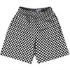 Checkerboard Half Inch Black and White Lacrosse Shorts Made In USA by Tribe Lacrosse