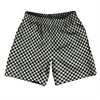 Checkerboard Half Inch Blue Navy and Vegas Gold Soccer Shorts Made In USA by Tribe Lacrosse