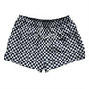 Checkerboard Half Inch Blue Navy and White 2.5" Swim Shorts Made in USA by Tribe Lacrosse