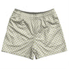 Checkerboard Half Inch Vegas Gold and White Rugby Shorts Made In USA by Tribe Lacrosse