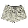Checkerboard Half Inch Vegas Gold and White 2.5" Swim Shorts Made in USA by Tribe Lacrosse