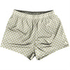 Checkerboard Half Inch Vegas Gold and White Womens & Girls Sport Shorts End Made In USA by Tribe Lacrosse