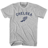Chelsea Running Track Winged Foot-Adult Cotton T-shirt by Tribe Lacrosse