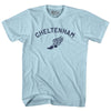 Cheltenham Running Track Winged Foot-Adult Cotton T-shirt by Tribe Lacrosse
