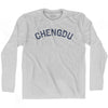 Chengdu Vintage City Adult Cotton Long Sleeve T-shirt by Ultras