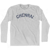 Chennai Vintage City Adult Cotton Long Sleeve T-shirt by Ultras