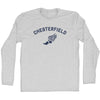 Chesterfield Running Track Winged Foot Adult Cotton Long Sleeve T-shirt by Tribe Lacrosse