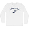 Chesterfield Running Track Winged Foot Adult Cotton Long Sleeve T-shirt by Tribe Lacrosse