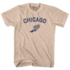 Chicago Running Track Winged Foot Adult Cotton T-shirt by Tribe Lacrosse