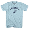 Chicago Running Track Winged Foot Adult Cotton T-shirt by Tribe Lacrosse