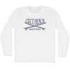 Cisco Beach Surf Break Crossed Surf Board Surfing Destination Adult Cotton Long Sleeve T-Shirt by Tribe Lacrosse