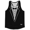 Classic Black Tuxedo Running Track Tops Made In USA by Tribe Lacrosse