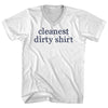 Cleanest Dirty Shirt Rage Font Adult Cotton V-neck T-shirt