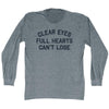 Clear Eyes Full Hearts Can't Lose Adult Tri-Blend Long Sleeve T-shirt