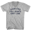 Clear Eyes Full Hearts Can't Lose Adult Cotton V-neck T-shirt