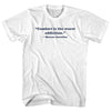 Comfort Is The Worst Addiction. - Marcus Aurelius Quote Tees Womens Cotton Junior Cut T-Shirt by Tribe Lacrosse
