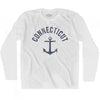 Connecticut State Anchor Home Cotton Adult Long Sleeve T-shirt by Ultras