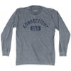Connecticut USA Adult Tri-Blend Long Sleeve T-shirt by Ultras