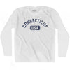 Connecticut USA Adult Cotton Long Sleeve T-shirt by Ultras