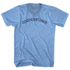 Cooperstown Adult Tri-Blend V-neck T-shirt by Tribe Lacrosse