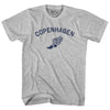 Copenhagen Running Track Winged Foot Adult Cotton T-shirt by Tribe Lacrosse