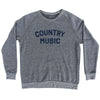 Country Music Adult Tri-Blend Sweatshirt by Tribe Lacrosse