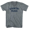 Country Music Adult Tri-Blend V-neck T-shirt by Tribe Lacrosse