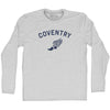 Coventry Running Track Winged Foot-Adult Cotton Long Sleeve T-shirt by Tribe Lacrosse