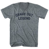Crash Out Legend Tri-Blend V-neck Womens Junior Cut T-shirt by Tribe Lacrosse