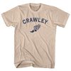 Crawley Running Track Winged Foot Adult Cotton T-shirt by Tribe Lacrosse