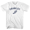 Crawley Running Track Winged Foot Adult Cotton T-shirt by Tribe Lacrosse