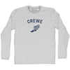Crewe Running Track Winged Foot-Adult Cotton Long Sleeve T-shirt by Tribe Lacrosse