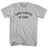 Crime Fighter In Chief Womens Cotton Junior Cut T-Shirt by Tribe Lacrosse