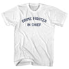 Crime Fighter In Chief Womens Cotton Junior Cut T-Shirt by Tribe Lacrosse
