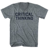 Critical Thinking Tri-Blend V-neck Womens Junior Cut T-shirt by Tribe Lacrosse