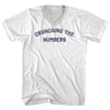 Crunching The Numbers Adult Cotton V-neck T-shirt by Tribe Lacrosse