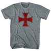 Crusader Cross Womens Tri-Blend Junior Cut T-Shirt by Tribe Lacrosse