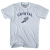 Crystal Running Track Winged Foot-Adult Tri-Blend T-shirt by Tribe Lacrosse