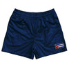 Cuba Country Heritage Flag Rugby Shorts Made In USA by Rugby Shorts
