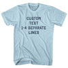 Custom Flat Text 1-4 Separate Lines Adult Cotton T-Shirt by Tribe Lacrosse