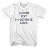 Custom Flat Text 1-4 Separate Lines Womens Cotton Junior Cut T-Shirt by Tribe Lacrosse