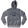 Custom Month, Day and Year Tri-Blend Hoodie by Tribe Lacrosse