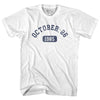 Custom Month, Day and Year Womens Cotton Junior Cut T-Shirt by Tribe Lacrosse