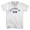 Custom Month, Day and Year Adult Tri-Blend V-neck T-shirt by Tribe Lacrosse